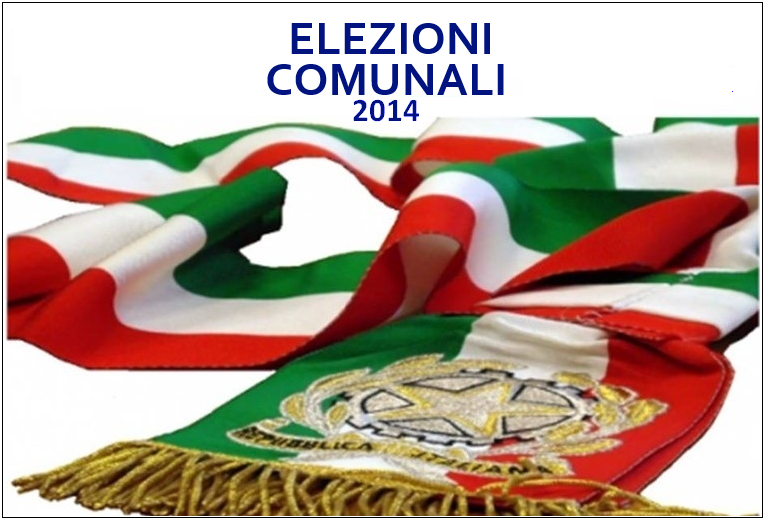 Elezioni Comunali 2014 e sciarpa bandiera italiana