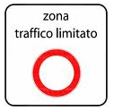 Cartello stradale che indica la Zona a Traffico Limitato